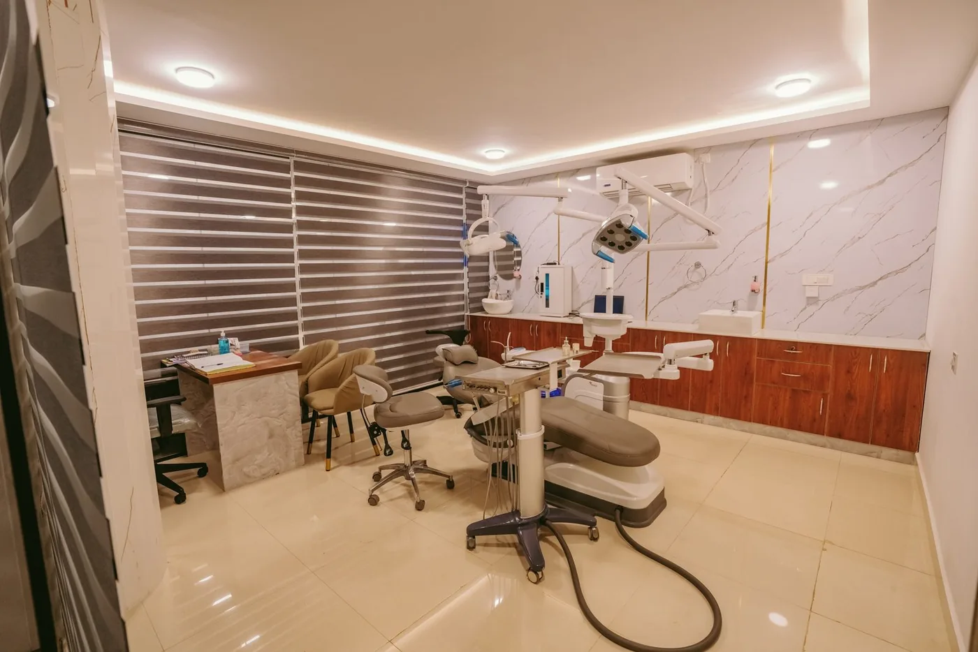 Dental Clinic interior design in new bel road banaglore